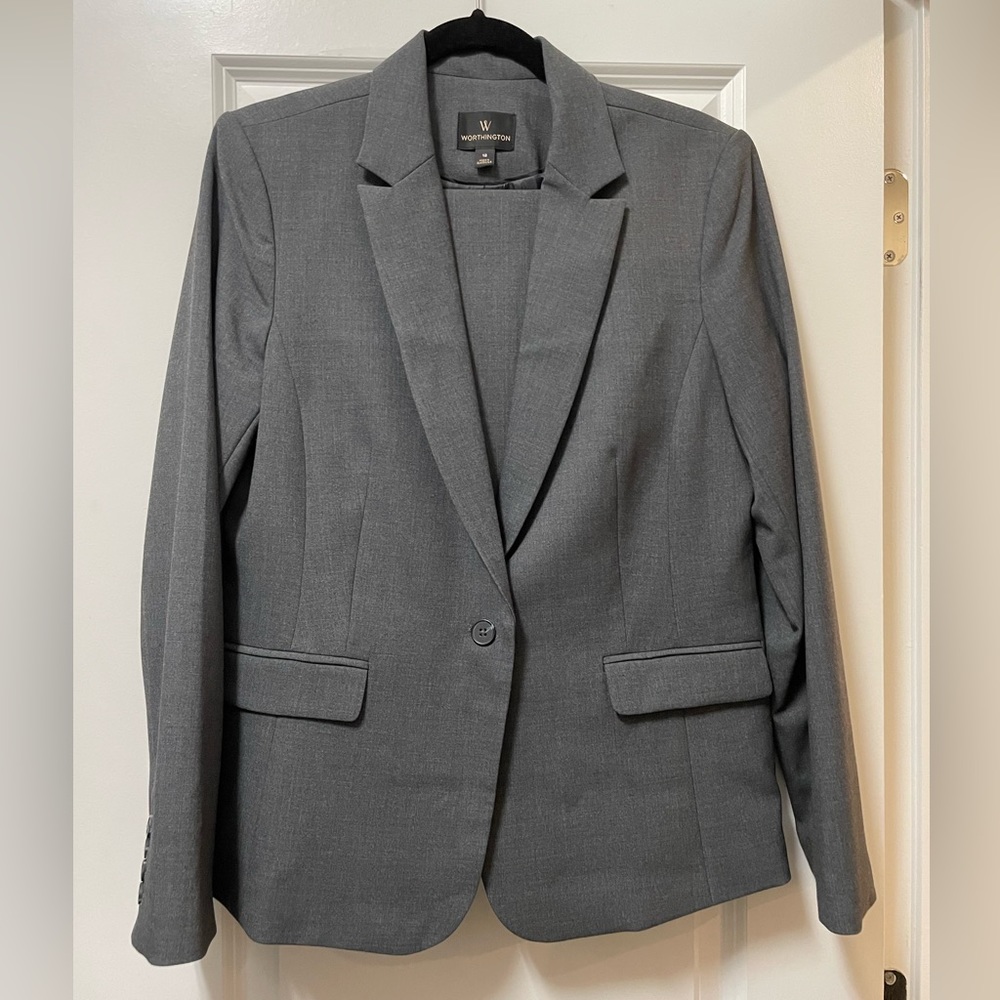 Worthington Grey Business Suit Jacket
